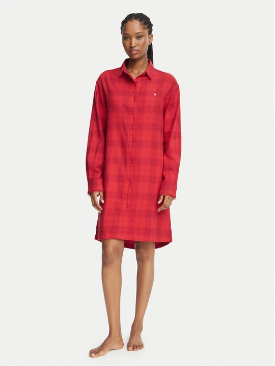 Foto del prodotto HUGO Camicia da notte Flannel Nighty 50570219 Rosso Relaxed Fit