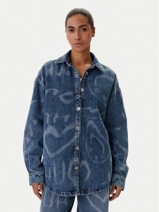 Foto del prodotto HUGO camicia di jeans Garesa_4_B 50553558 Blu Oversize