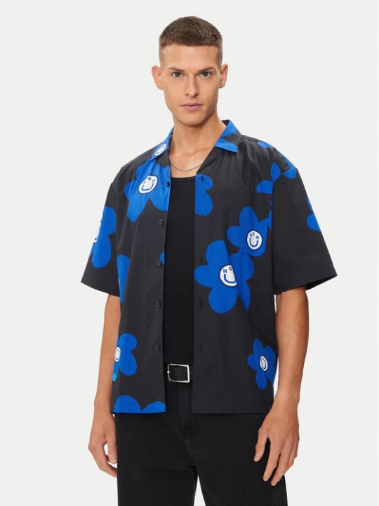 Foto del prodotto Hugo Camicia Eligino 50513855 Nero Oversize
