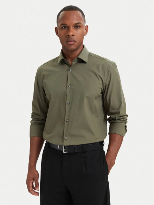 Foto del prodotto HUGO Camicia Kenno 50289499 Verde scuro Slim Fit