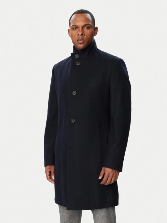 Foto del prodotto HUGO Cappotto di lana 50569223 Blu scuro Regular Fit