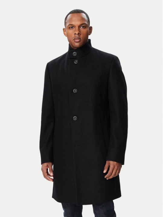 Foto del prodotto HUGO Cappotto di lana 50569223 Nero Regular Fit