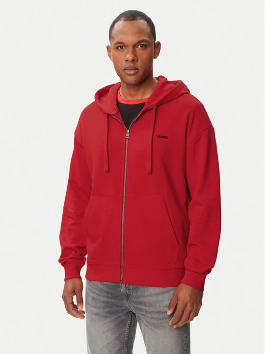 Foto del prodotto HUGO Felpa Dapozip 50548651 Rosso Relaxed Fit