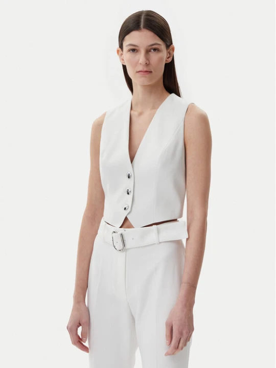 Foto del prodotto HUGO Gilet 50537760 Bianco Slim Fit
