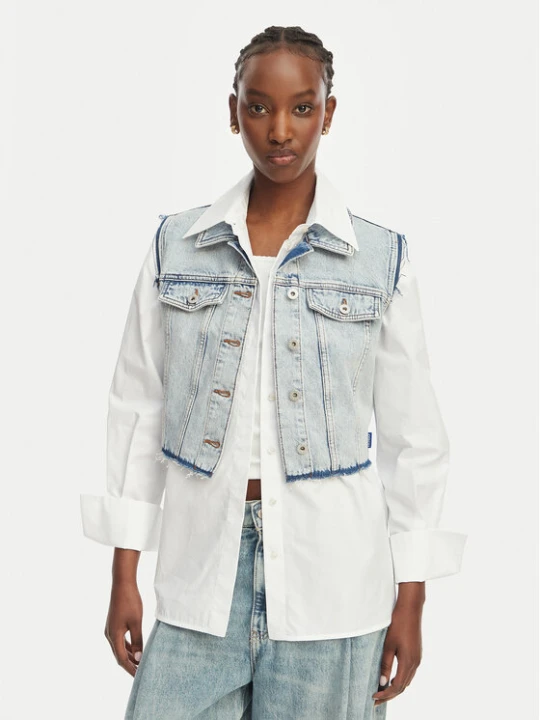 Foto del prodotto HUGO Gilet Garis B 50557076 Azzurro chiaro Regular Fit