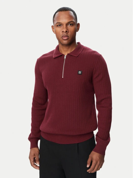Foto del prodotto HUGO Maglione 50570380 Bordeaux Regular Fit