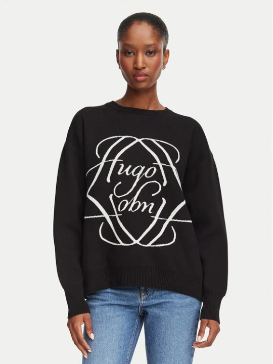 Foto del prodotto HUGO Maglione Siennale 50562692 Nero Oversize