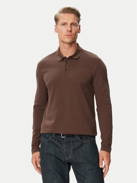 Foto del prodotto HUGO Polo Donoslong 50547358 Marrone Regular Fit