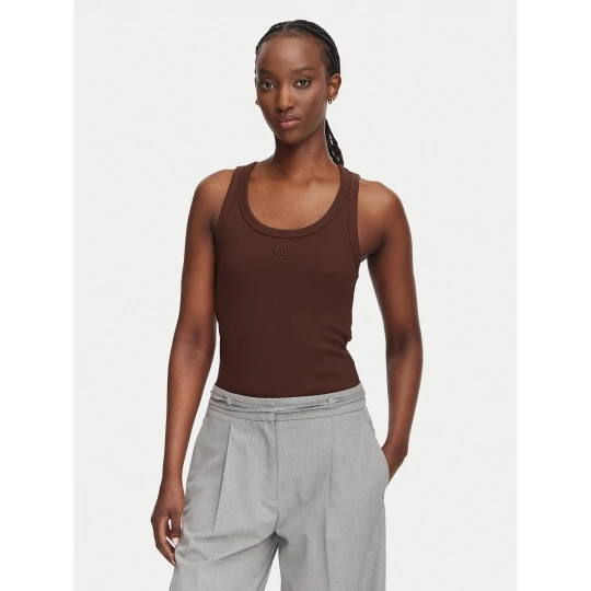 Foto del prodotto HUGO Top Datamia 50514489 Marrone Slim Fit