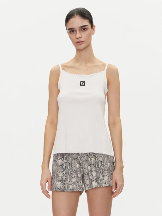 Foto del prodotto HUGO Top Rib_Vest 50540056 Écru Regular Fit Crema