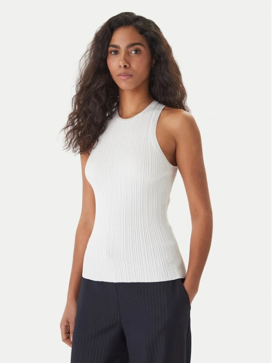 Foto del prodotto HUGO Top Sarepla 50539890 Écru Slim Fit Crema