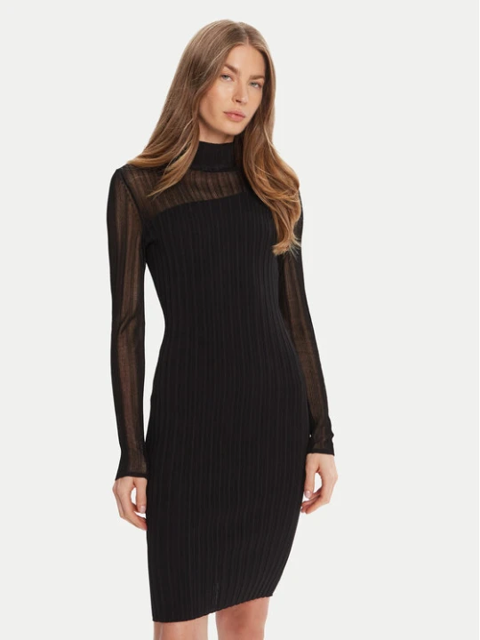 Foto del prodotto HUGO Vestito di maglia Siclaminy 50542664 Nero Slim Fit