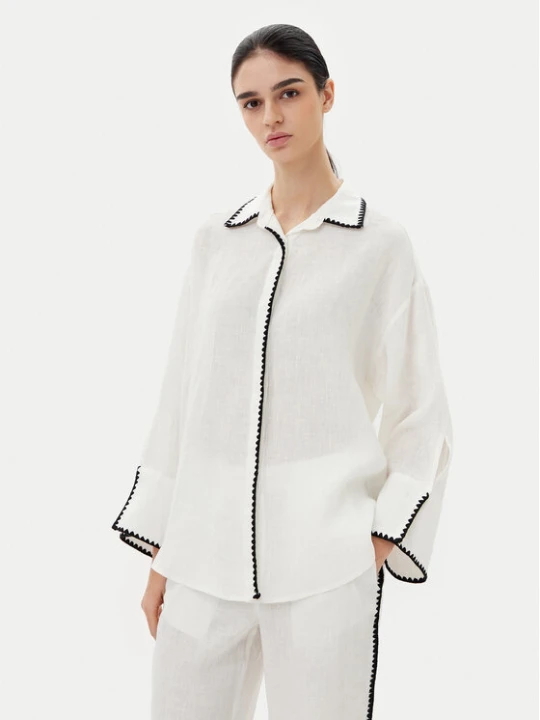 Foto del prodotto ICONA Camicia RP5LE003 Bianco Relaxed Fit