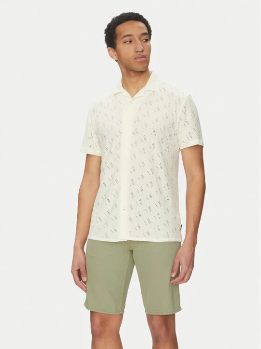 Foto del prodotto INDICODE Camicia Injerry 20-612 Écru Regular Fit Crema