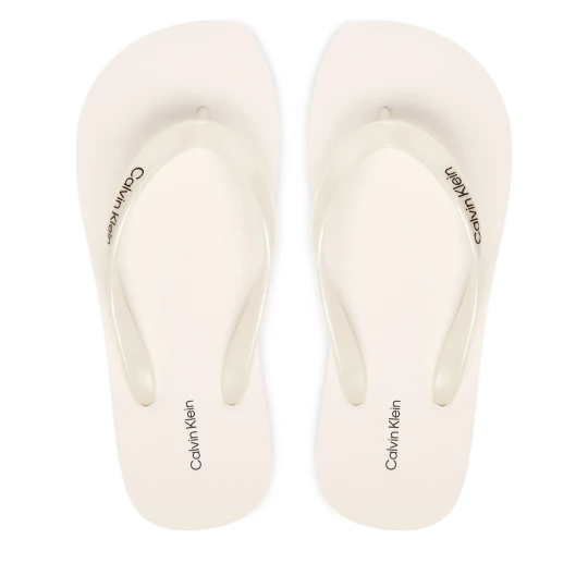 Foto del prodotto Infradito Calvin Klein Arwa - Metallic Pearlised Flip Flops HW0HW02956 Bianco