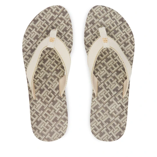 Foto del prodotto Infradito Tommy Hilfiger Monogram Mid Wedge Sandal FW0FW09419 Crema