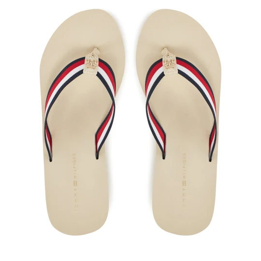 Foto del prodotto Infradito Tommy Hilfiger Th Corporate Wedge Beach Sandal FW0FW08520 Beige