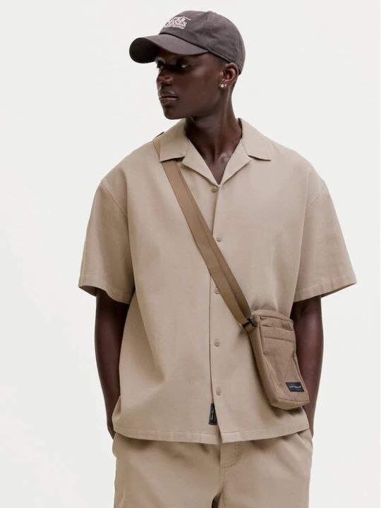 Foto del prodotto Jack & Jones Camicia Global 12295551 Beige Relaxed Fit