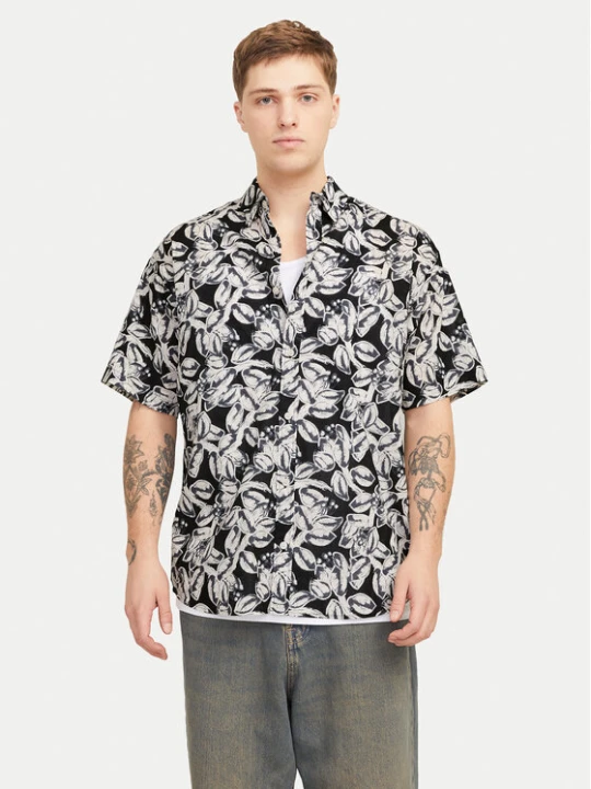 Foto del prodotto Jack & Jones Camicia Joshua 12271089 Nero Wide Fit
