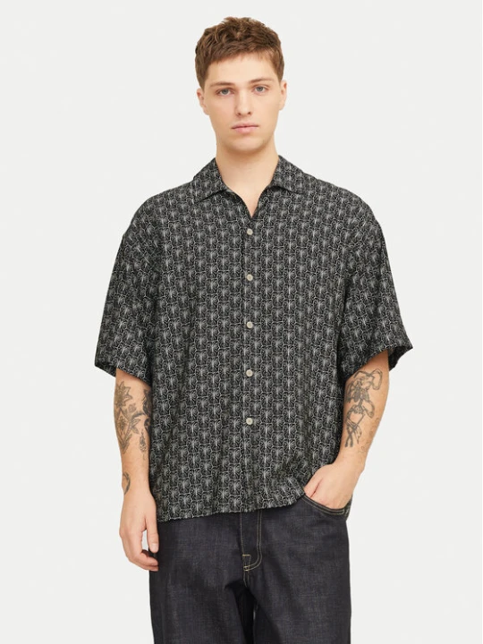 Foto del prodotto Jack & Jones Camicia Marshall 12271103 Nero Wide Fit