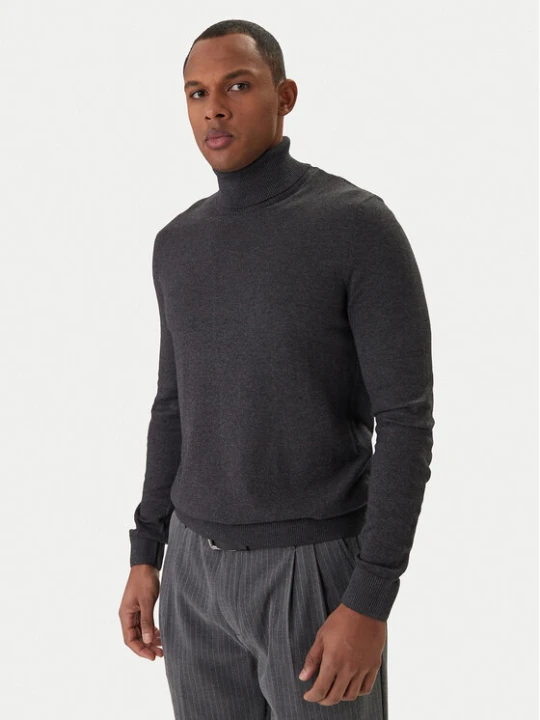 Foto del prodotto Jack & Jones Dolcevita Emil Knit Roll 12157417 Grigio Regular Fit