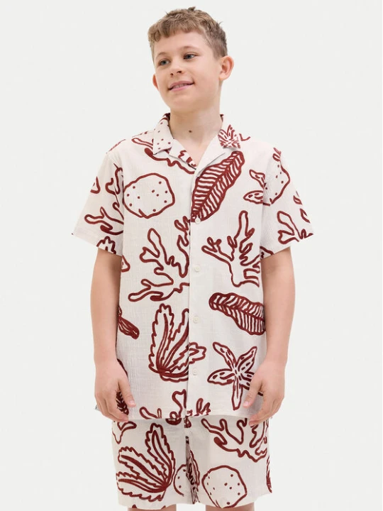 Foto del prodotto Jack & Jones Junior Camicia Luke 12277298 Écru Relaxed Fit Crema