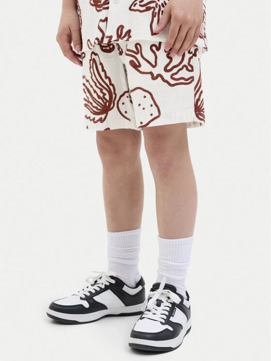 Foto del prodotto Jack & Jones Junior Pantaloncini di tessuto 12277599 Écru Relaxed Fit Crema