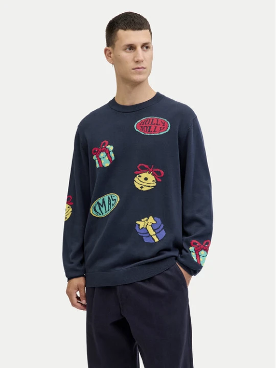 Foto del prodotto Jack & Jones Maglione Holiday 12287994 Blu scuro Relaxed Fit