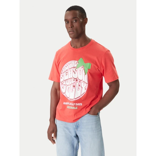 Foto del prodotto Jack & Jones T-shirt Holiday Cartoon 12287550 Rosso Relaxed Fit
