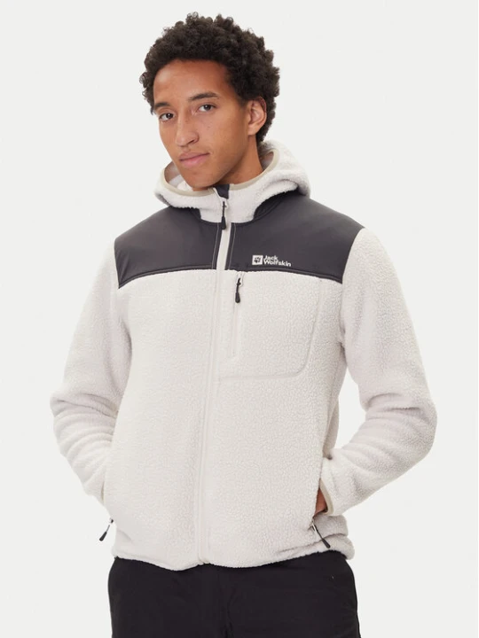 Foto del prodotto Jack Wolfskin Felpa di pile Kammweg Pile Fz 1711271 Écru Regular Fit Crema