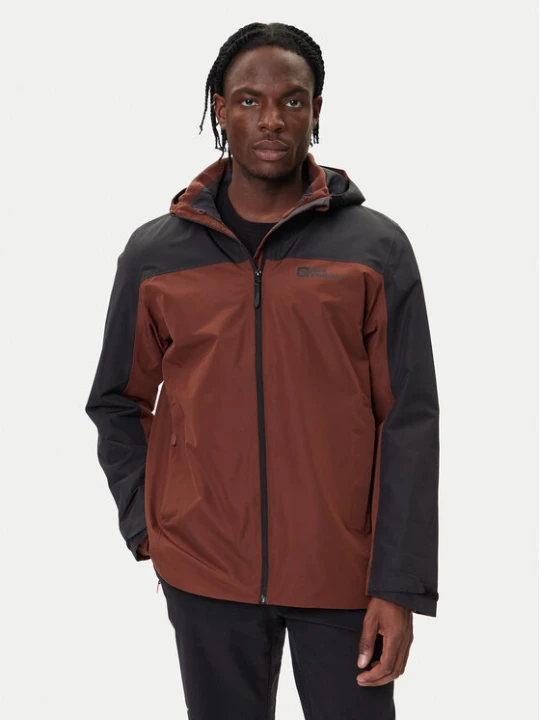 Foto del prodotto Jack Wolfskin Giacca outdoor Taubenberg 3in1 1115311 Marrone Regular Fit