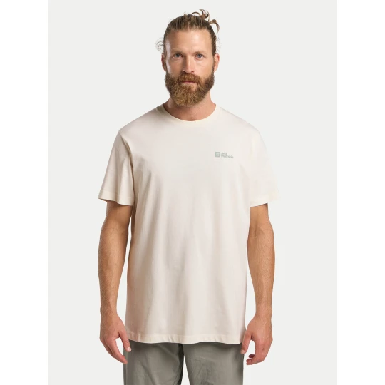 Foto del prodotto Jack Wolfskin T-shirt Essential 1808382 Écru Regular Fit Crema