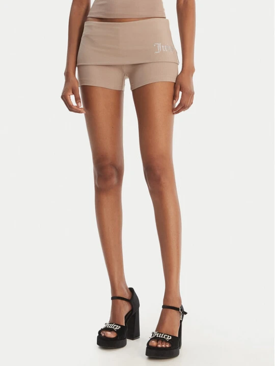 Foto del prodotto Juicy Couture Pantaloncini sportivi Roll Down JCWHS126307 Beige Slim Fit
