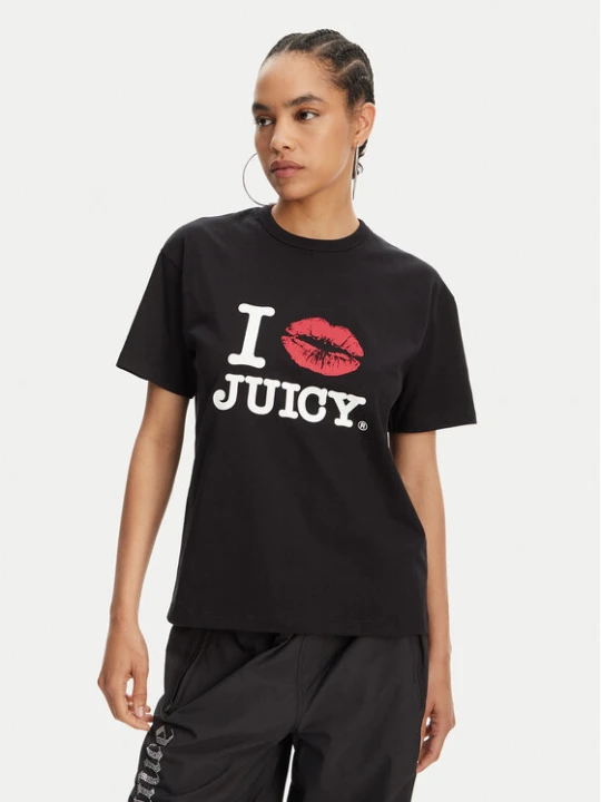 Foto del prodotto Juicy Couture T-shirt I Kiss JCWCT125348 Nero Oversize