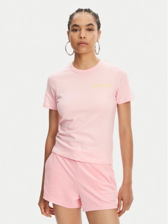Foto del prodotto Juicy Couture T-shirt La Beach JCWCT125319 Rosa Regular Fit