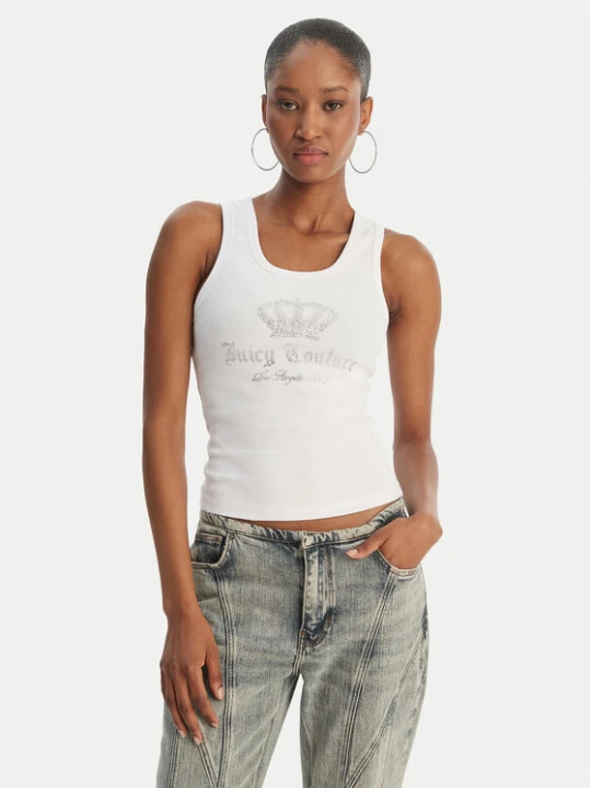 Foto del prodotto Juicy Couture Top Gothic Crown JCBLV126807 Bianco Slim Fit
