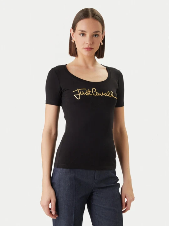Foto del prodotto Just Cavalli T-shirt 80PAHT02 CJ502 Nero Slim Fit