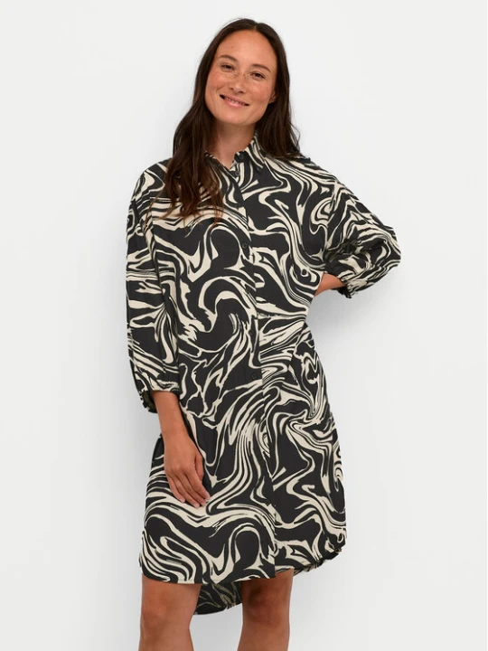 Foto del prodotto Kaffe Vestito chemisier Carmen 10508329 Nero Loose Fit