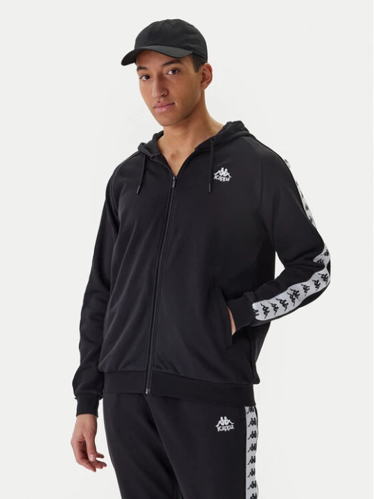 Foto del prodotto Kappa Felpa Banda Zamin 3 331U3ZW Nero Regular Fit