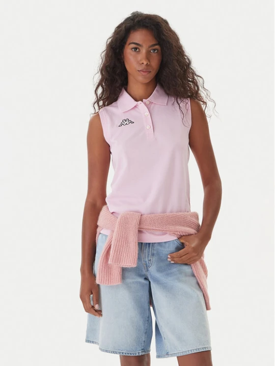 Foto del prodotto Kappa Polo Logo Tennis 302LR20 Rosa Slim Fit