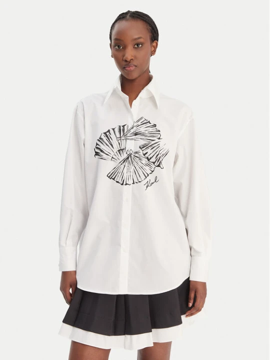 Foto del prodotto KARL LAGERFELD Camicia B1W11002 Bianco Relaxed Fit