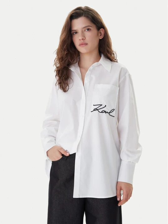 Foto del prodotto KARL LAGERFELD Camicia B1W11013 Bianco Relaxed Fit