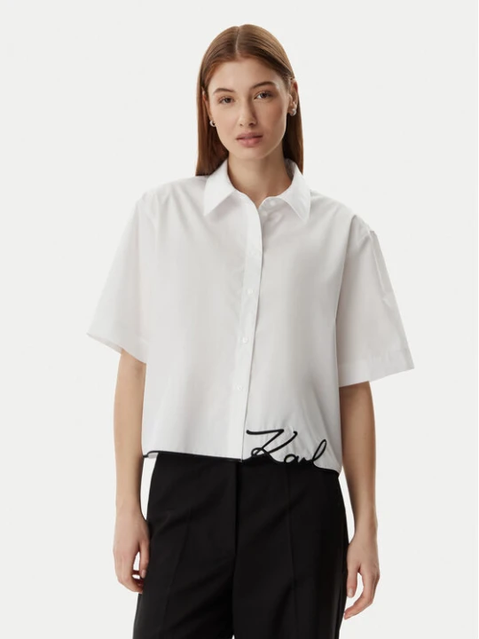 Foto del prodotto KARL LAGERFELD Camicia B2W11017 Bianco Loose Fit