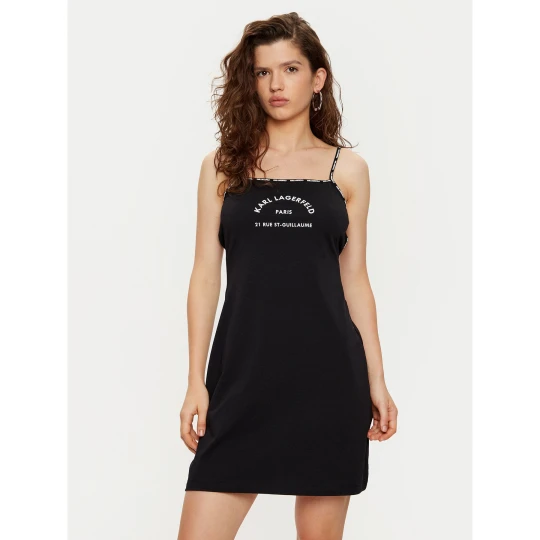 Foto del prodotto KARL LAGERFELD Camicia da notte A1W46081 Nero Regular Fit