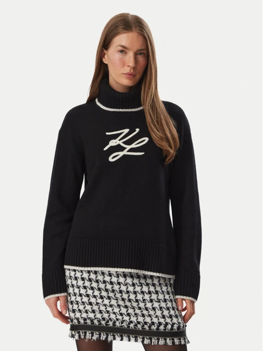 Foto del prodotto KARL LAGERFELD Dolcevita B4W18033 Nero Regular Fit