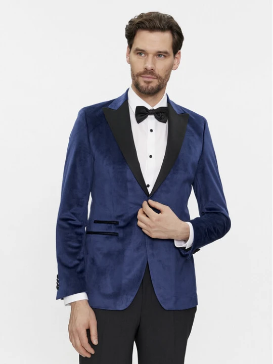 Foto del prodotto KARL LAGERFELD Giacca da abito 155270 541009 Blu scuro Slim Fit