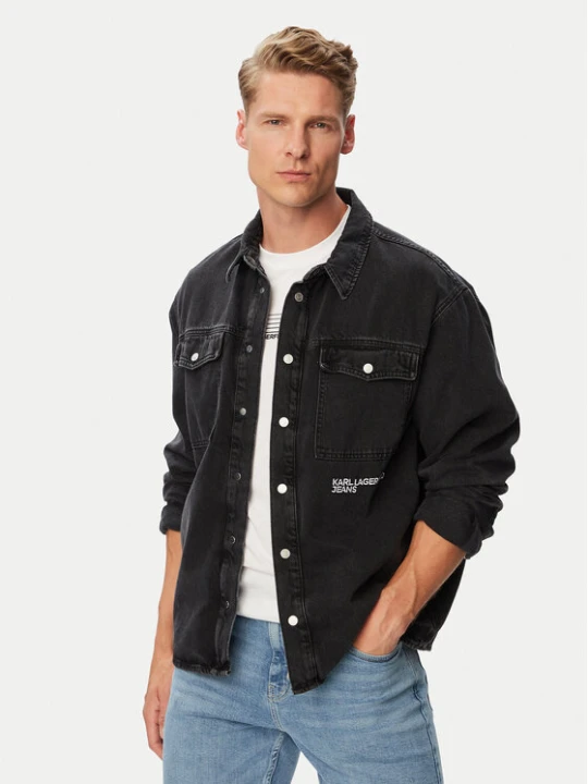 Foto del prodotto Karl Lagerfeld Jeans Giacca di jeans B3M16005 Nero Regular Fit