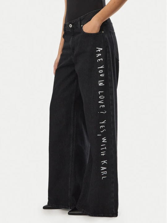 Foto del prodotto Karl Lagerfeld Jeans Jeans B4W10111 Nero Wide Leg