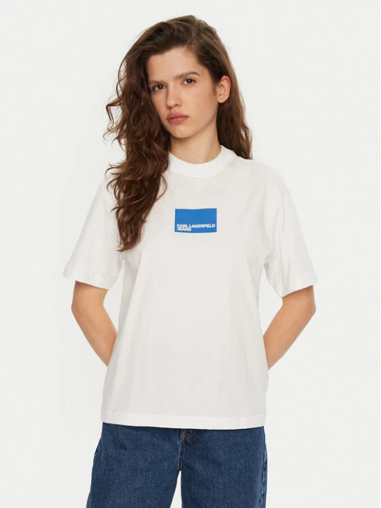 Foto del prodotto Karl Lagerfeld Jeans T-shirt A1W17006 Bianco Regular Fit