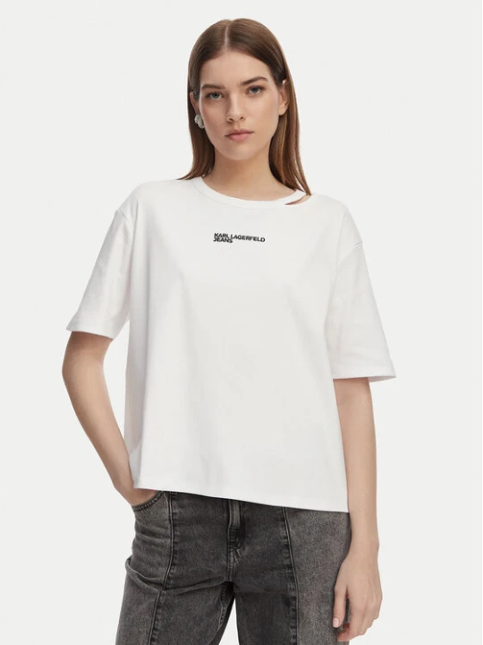 Foto del prodotto Karl Lagerfeld Jeans T-shirt B2W17077 Bianco Regular Fit